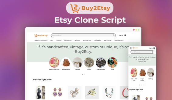 Etsy Clone Script - Buy2Etsy Download