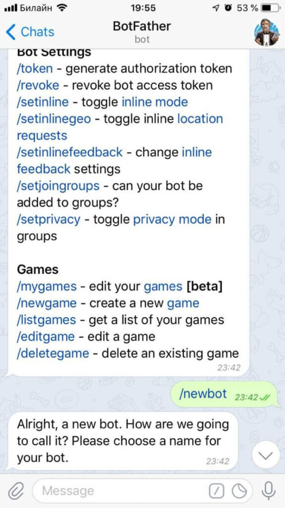 Telegram bot script