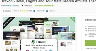 Travon - Hotel, Flights and Tour Meta Search Affiliate Theme