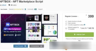 PHP Script NFTBOX - NFT Marketplace Script v1.3 (Nulled)