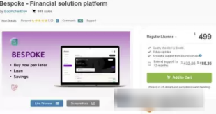 PHP Script Bespoke - Financial solution platform v1.0.0 (Nulled)