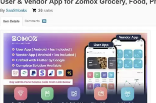 User & Vendor App for Zomox Grocery, Food, Pharmacy Courier Delivery