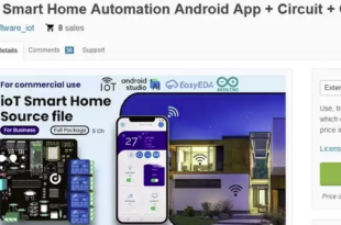 ioT Smart Home Automation Android App + Circuit + Gerber