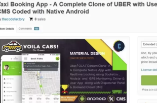 Taxi Booking App - A Complete Clone of UBER with User,Driver & Backend CMS