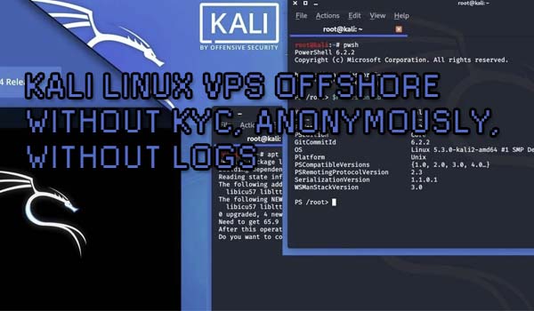 Kali Linux VPS offshore Without KYC, anonymously, without logs